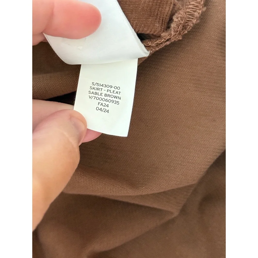 Gap Kids Girls XL Sable Brown Corduroy Pleated Skirt